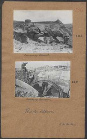 Zerschossenes ruß. Panzerwerk