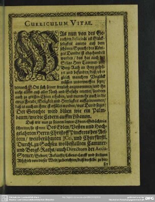 Lebenslauf : Curriculum Vitae