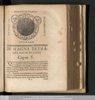 De Magna Tetraque Solis Eclipsi. Caput V.
