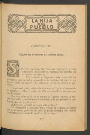 Capítulo XII - Siguen las aventuras del primer oficial