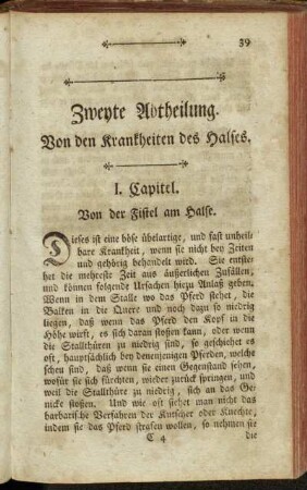 Zweyte Abtheilung. Von den Krankheiten des Halses.