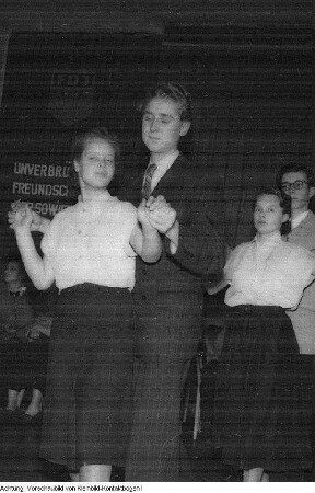 Dresden, Tanzstunde im Jugendklubhaus "Rudi Arndt", 1956