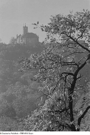 Eisenach. Blick auf die Wartburg