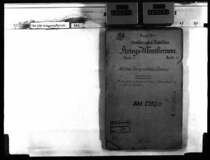 Anschaffung, Nachweisung und Unterhaltung der Requisiten