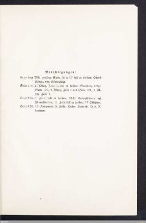 Berichtigungen