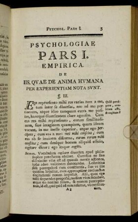 Pars I. Empirica.