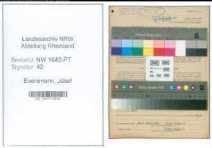 Entnazifizierung Josef Eversmann , geb. 04.04.1870 (Posthalter)
