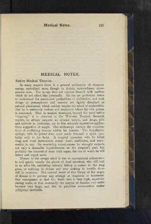 Medical Notes