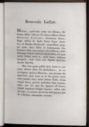 Benevole Lector.