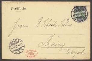 Brief an B. Schott's Söhne : 31.10.1902