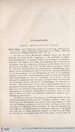 Literaturbericht