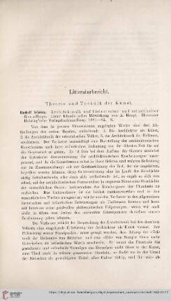 Literaturbericht