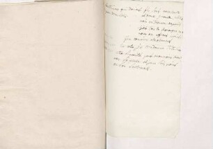 Notizen, wahrscheinlich zu einem literarischen Werk, von Karoline Luises Hand.