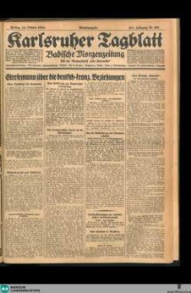 Karlsruher Tagblatt, Abendausgabe