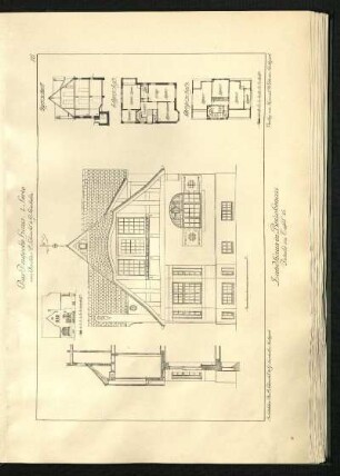 Landhaus in Brückenau, Details zu Tafel 15.