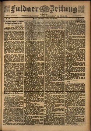 Ausgabe vom Mittwoch, den 27. August 1902.