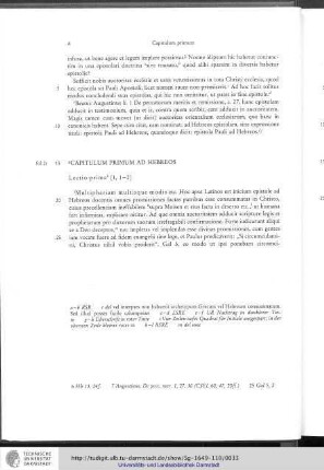 Capitulum primum ad Hebreos