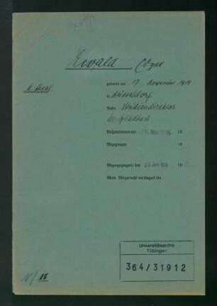 Ewald, Edgar * 17.11.1914
