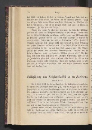 Volkszählung und Religionsstatistik in der Kapkolonie