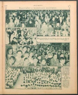Festivales y homenajes escolares [Fotografías]