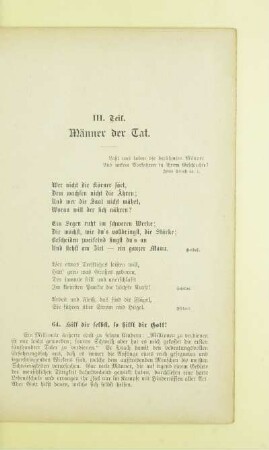 III. Teil. Männer der Tat