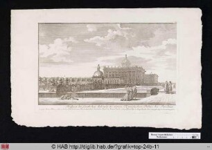 Prospect der sämtlichen Gebäude des neuen Königlichen Palais bei Potsdam.