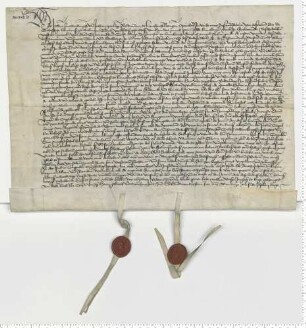 Die Ratsmannen Joh. Snewerdingh und Joh. Garlopp bezeugen Herkunft und Verwendung einer Hausrente.