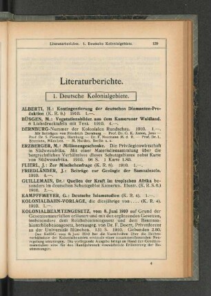 Literaturberichte.
