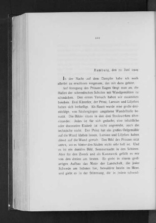 Hamburg, den 22. Juni 1909