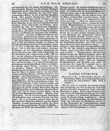 Büchner, G.: Danton's Tod. Dramatische Bilder aus Frankreichs Schreckensherrschaft. Frankfurt am Main: Sauerländer 1835