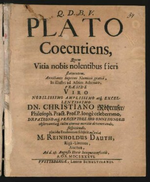 Plato Coecutiens
