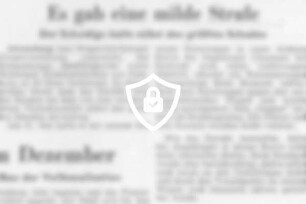 Es gab eine milde Strafe