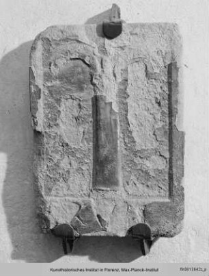Einsatzstein mit den Insignien der Kirche Santa Felicita