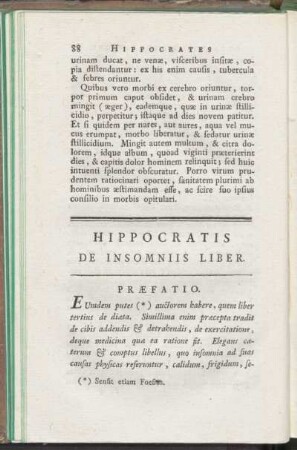 Hippocratis De Insomniis Liber