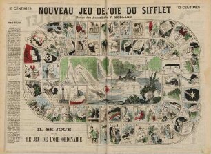 Nouveau jeu de l'oie du Sifflet / Revue des Actualités, par V. Morland