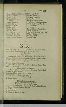 Einwohnerverzeichnis : Einwohnerverzeichnis