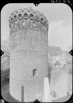 Leisnig, Burglehn 6. Burg Mildenstein (11. Jh., Umbau E. 14. Jh. und nach 1549). Bergfried