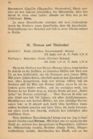 35. Bernau und Biesenthal