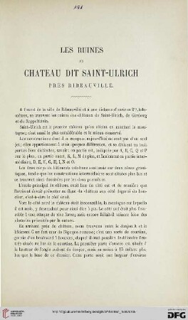 2.Ser. 13.1887/88: Les ruines du Chateau dit Saint-Ulrich près Ribeauville