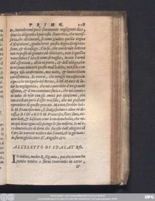 All'Eletto Di Spalatro.