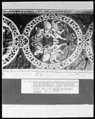 Sassanidisches Gewebe vom Mittelstück des sogenannten Fridolin-Messgewands