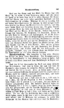 Sprachentwicklung