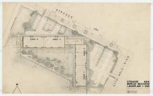 Wohnhäuser Fritz-Erler-Allee 26-32, Berlin-Buckow: Lageplan 1:200