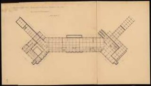 Hauptgebäude eines Flughafens Schinkelwettbewerb 1932: Grundriss KG 1:200