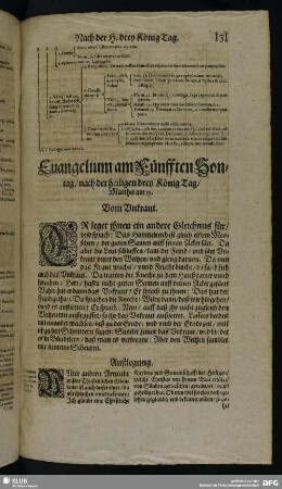 Evangelium am Fünfften Sontag, nach der heiligen drey König Tag, Matthei am 13.