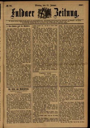 Ausgabe vom Montag, den 31. Januar 1887.