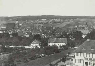 Neustadt an Orla, Stadtansicht : Neustadt an der Orla. Stadtansicht. Blick von Süden
