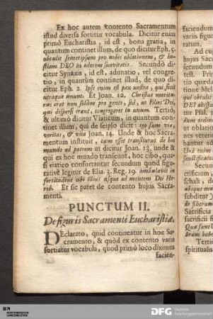 Punctum II. De figuris Sacramenti Eucharistiæ.