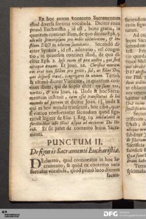 Punctum II. De figuris Sacramenti Eucharistiæ.