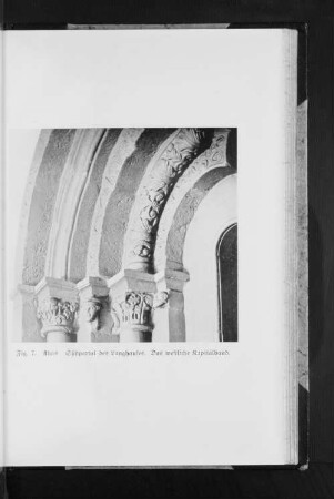Fig. 7. Ahus. Südportal des Langhauses. Das westliche Kapitälband.